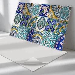 Wallfluent Panneau Mural 100x50 cm Mosaïque De Pierre Veinée 1 pièce- Lambris Mural