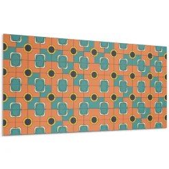 Wallfluent Lambris Mural<Panneau Mural 120x60 cm Triangles Géométriques Dans L'agencement 1 pièce