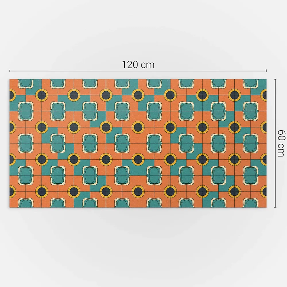 Wallfluent Lambris Mural<Panneau Mural 120x60 cm Triangles Géométriques Dans L'agencement 1 pièce