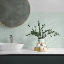 Wallfluent Panneau Mural 120x60 cm Motifs En Mosaïque Géométrique 1 pièce- Lambris Mural