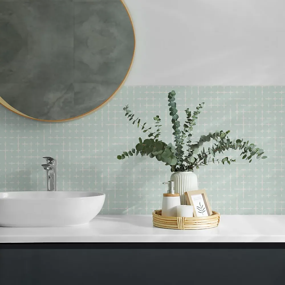 Wallfluent Lambris Mural<Panneau Mural 50x50 cm Géométrie Des Lignes Et Des Croix 4 pièces