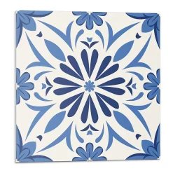Wallfluent Lambris Mural<Panneau Mural 50x50 cm Motif Floral En Arrière-Plan 4 pièces