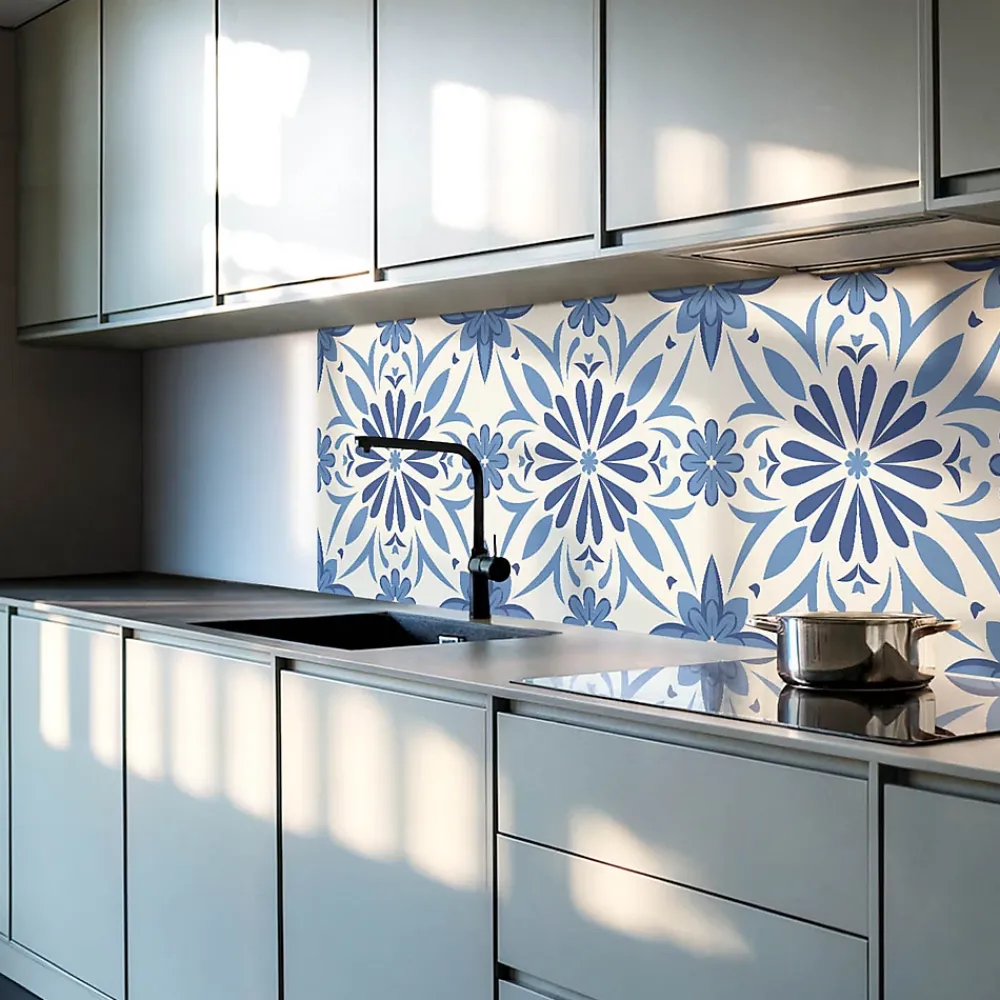 Wallfluent Lambris Mural<Panneau Mural 50x50 cm Motif Floral En Arrière-Plan 4 pièces
