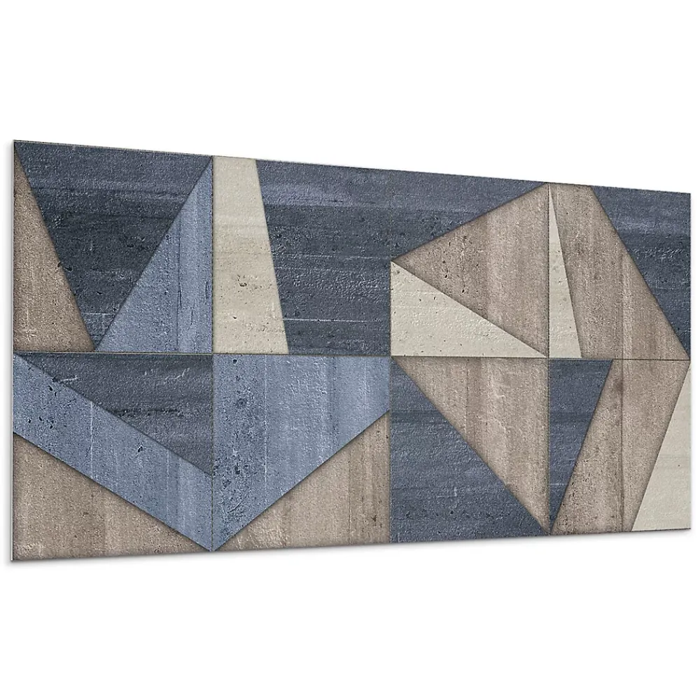 Wallfluent Panneau Mural 100x50 cm Motif À Chevrons 1 pièce- Lambris Mural