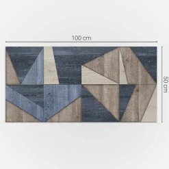 Wallfluent Panneau Mural 100x50 cm Motif À Chevrons 1 pièce- Lambris Mural