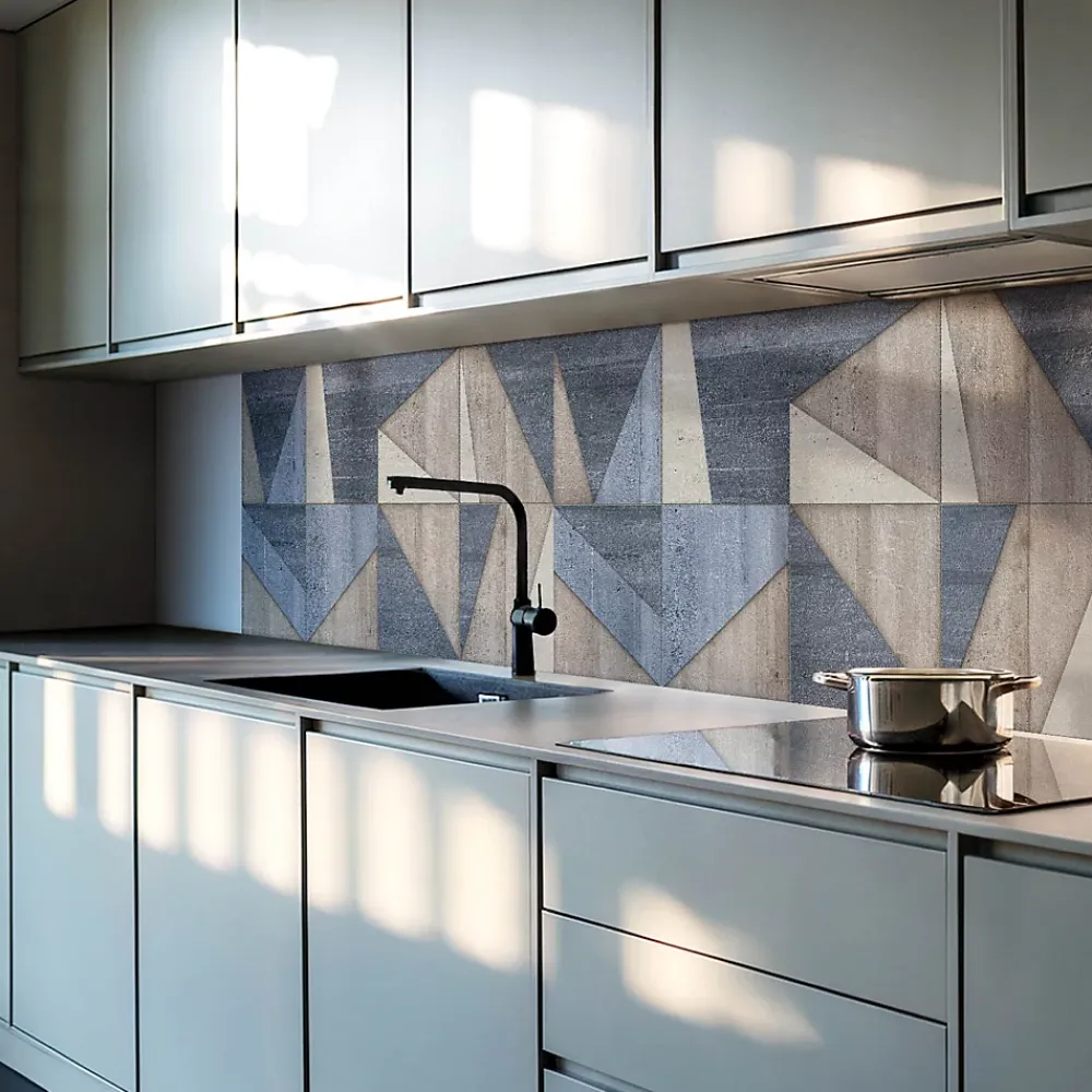 Wallfluent Panneau Mural 100x50 cm Motif À Chevrons 1 pièce- Lambris Mural