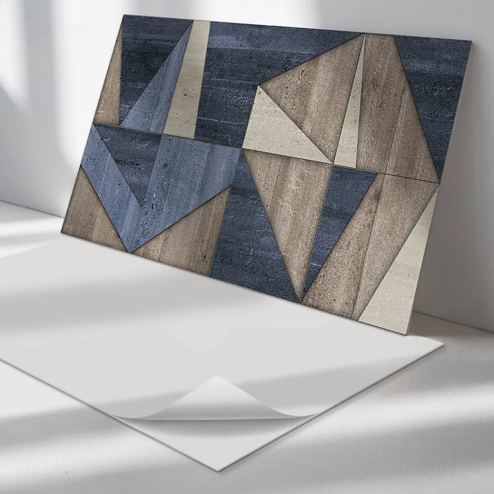 Wallfluent Panneau Mural 100x50 cm Motif À Chevrons 1 pièce- Lambris Mural