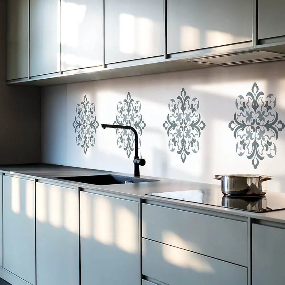 Wallfluent Lambris Mural<Panneau Mural 120x60 cm Motif Floral Orné 1 pièce
