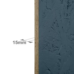 Foge Panneau Ninna OSB-3 bleu 122 x 60 x 1,5 cm- Panneau Décoratif En Bois|Panneau Bois, Osb, Mdf