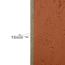 Foge Panneau Décoratif En Bois|Panneau Bois, Osb, Mdf<Panneau Ninna OSB-3 terracotta122 x 60 x 1,5 cm