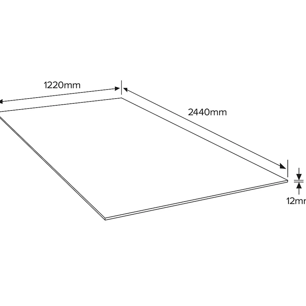 Panneau Bois, Osb, Mdf<Panneau OSB 3 - 244 x 122 cm, ép.12 mm (vendu au panneau)