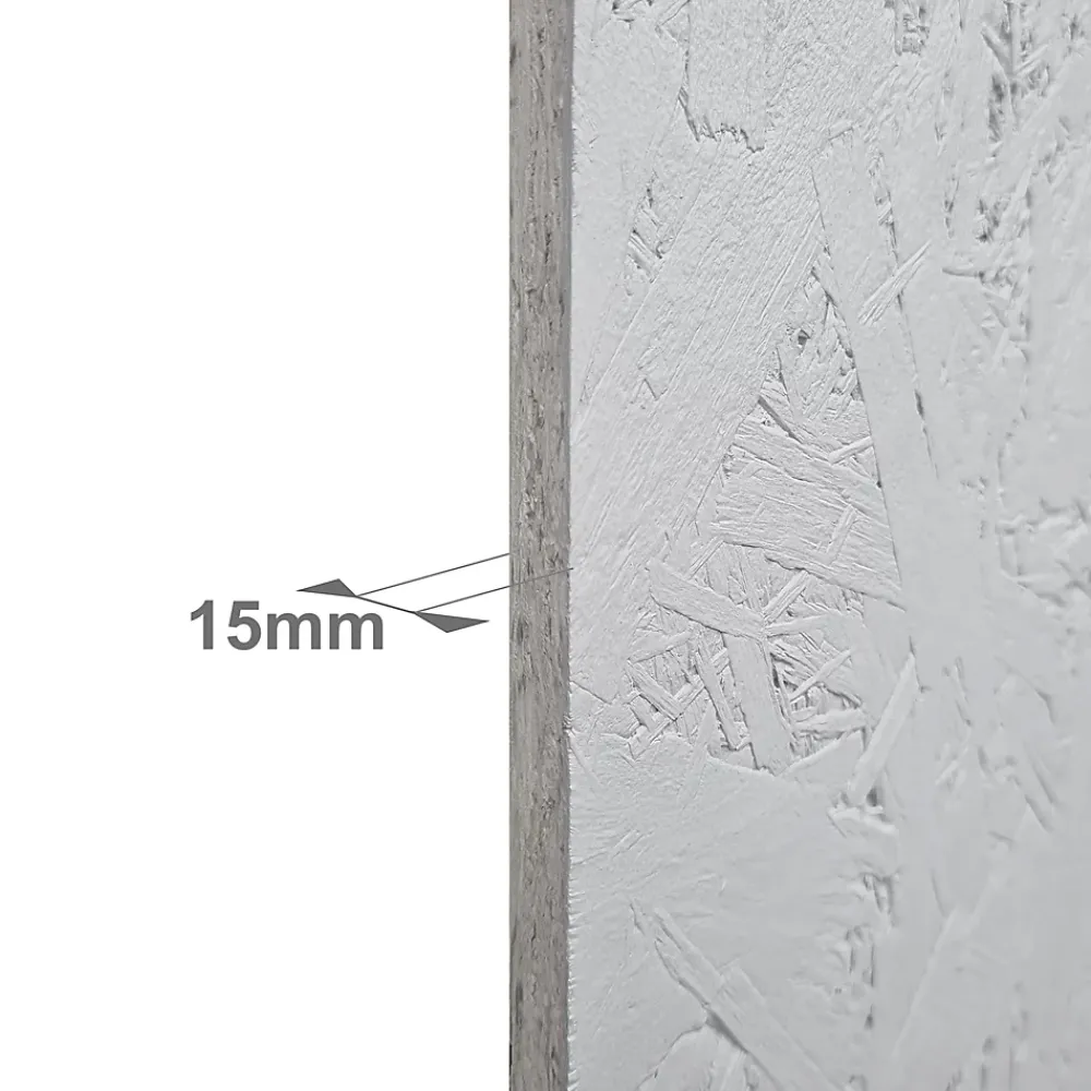 Foge Panneau Décoratif En Bois|Panneau Bois, Osb, Mdf<Panneau OSB-3 blanc 122 x 60 x 1,5 cm