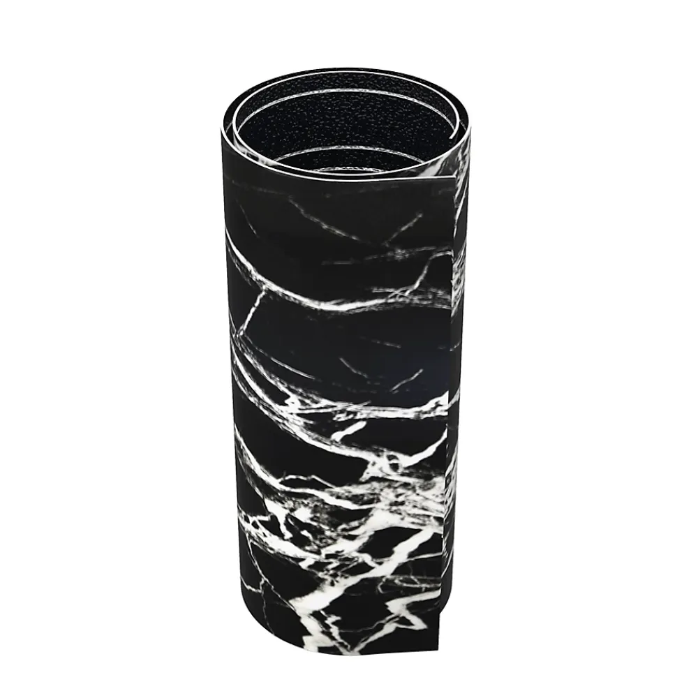 Wall Fashion Lambris Mural<Panneau PVC Adhésif Marbre Noir/Blanc