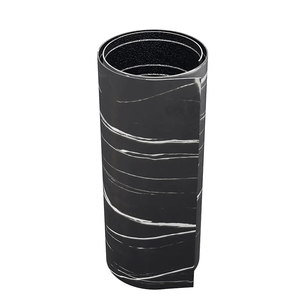 Wall Fashion Panneau PVC Adhésif Marbre Noir- Lambris Mural