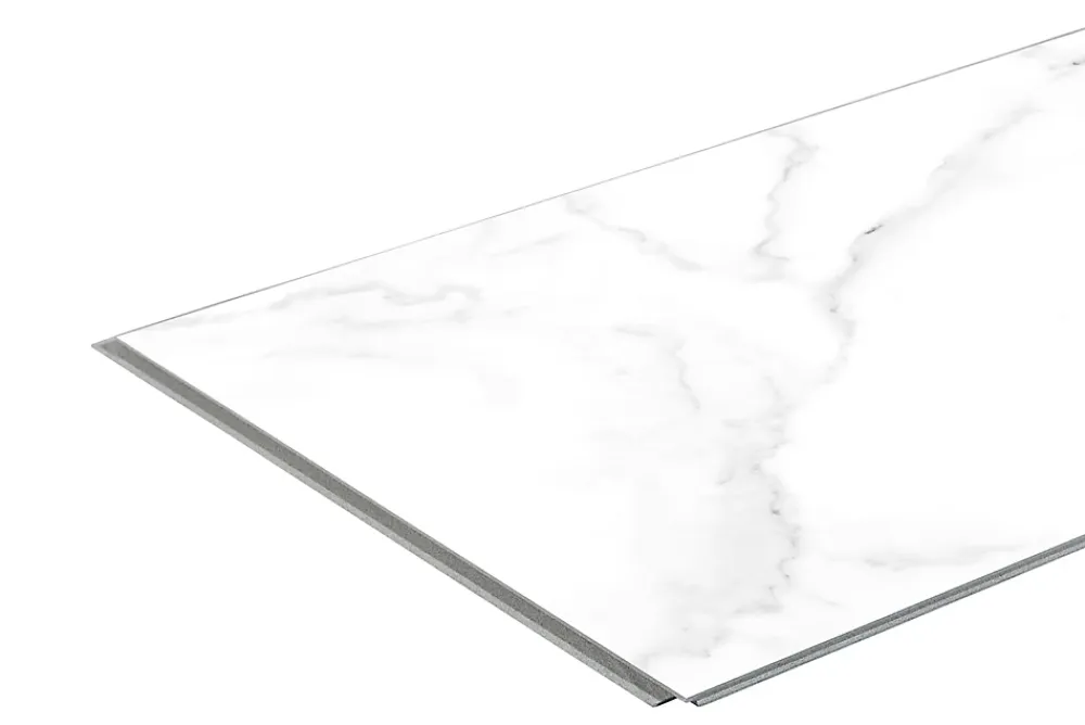Dumaplast Panneau PVC Calacatta blanc marbré 40 x 260 cm Dumawall- Dalle Murale Pvc