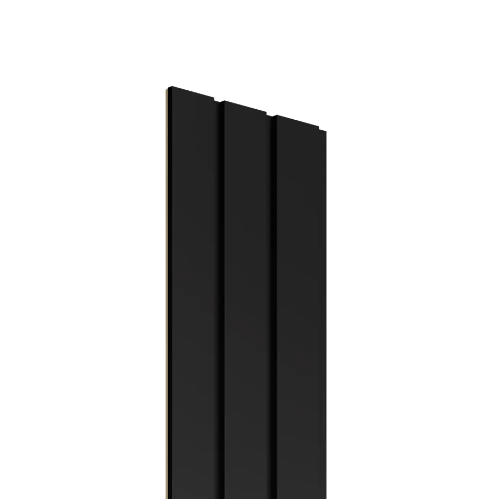 Radex Panneau Tasseau Bois<Panneau tasseau décoratif Maya en MDF noir 275X60CM ép.14mm