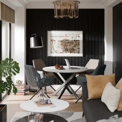 Radex Panneau Tasseau Bois<Panneau tasseau décoratif Maya en MDF noir 275X60CM ép.14mm