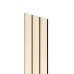 Radex Panneau tasseau décoratif Maya en MDF effet frêne 275X60CM ép.14mm- Panneau Tasseau Bois