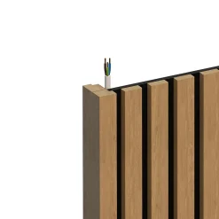 Panneau tasseau décoratif en MDF noir 90 x 280 cm- Panneau Tasseau Bois