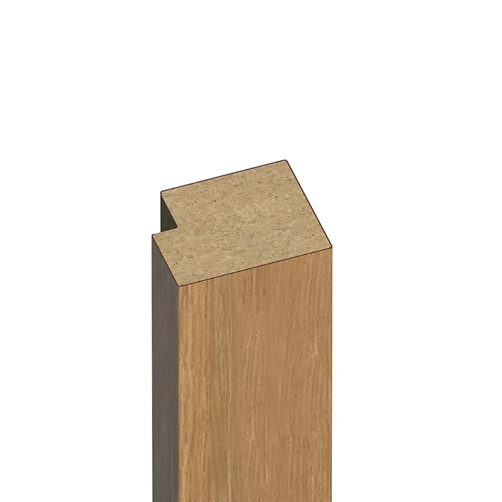 Panneau tasseau décoratif en MDF noir 60 x 280 cm- Panneau Tasseau Bois