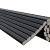 Radex Panneau tasseau flexible Ella 90x40 cm – Lamelles MDF finition blanc sur tissu- Panneau Tasseau Bois