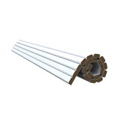 Radex Panneau Tasseau Bois<Panneau tasseau flexible Ella 275x60 cm – Lamelles MDF finition blanc sur tissu