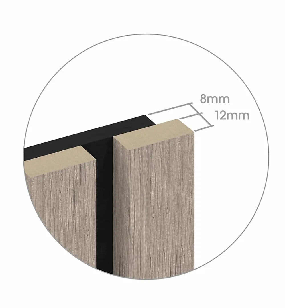 Foge Panneau tasseau MDF coloris chêne naturel 280 x 90 cm- Panneau Tasseau Bois