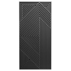 Radex Panneau Tasseau Bois|Panneau Décoratif En Bois<Panneau tasseau MDF Joy décor diagonal noir 240X60 cm