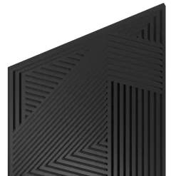Radex Panneau Tasseau Bois|Panneau Décoratif En Bois<Panneau tasseau MDF Joy décor diagonal noir 240X60 cm