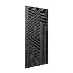Radex Panneau tasseau MDF Joy décor diagonal noir 140X90 cm- Panneau Tasseau Bois|Panneau Décoratif En Bois