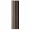 Decoon Panneau Tasseau Bois<Panneau tasseaux bois - chêne clair fond noir - 120 x 30 x 1,9 cm