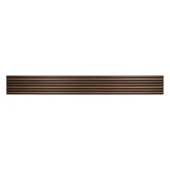 Decoon Panneau tasseaux bois 250 x 30 x 1cm - Lamelles chêne foncé véritable fond noir - 0,75m²- Panneau Tasseau Bois