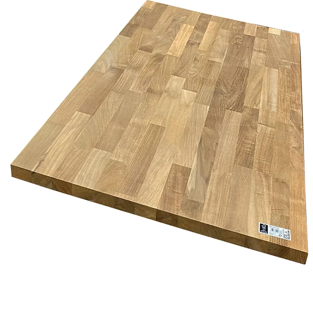 Forestea Panneau Bois, Osb, Mdf<Panneau teck massif lamellé collé abouté 2410 x 1210 x 18 mm