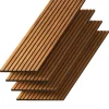 Kosmi Panneaux Acoustiques Décoratifs en MDF Lot de 4, Teck, 240x60cm- Panneau Tasseau Bois