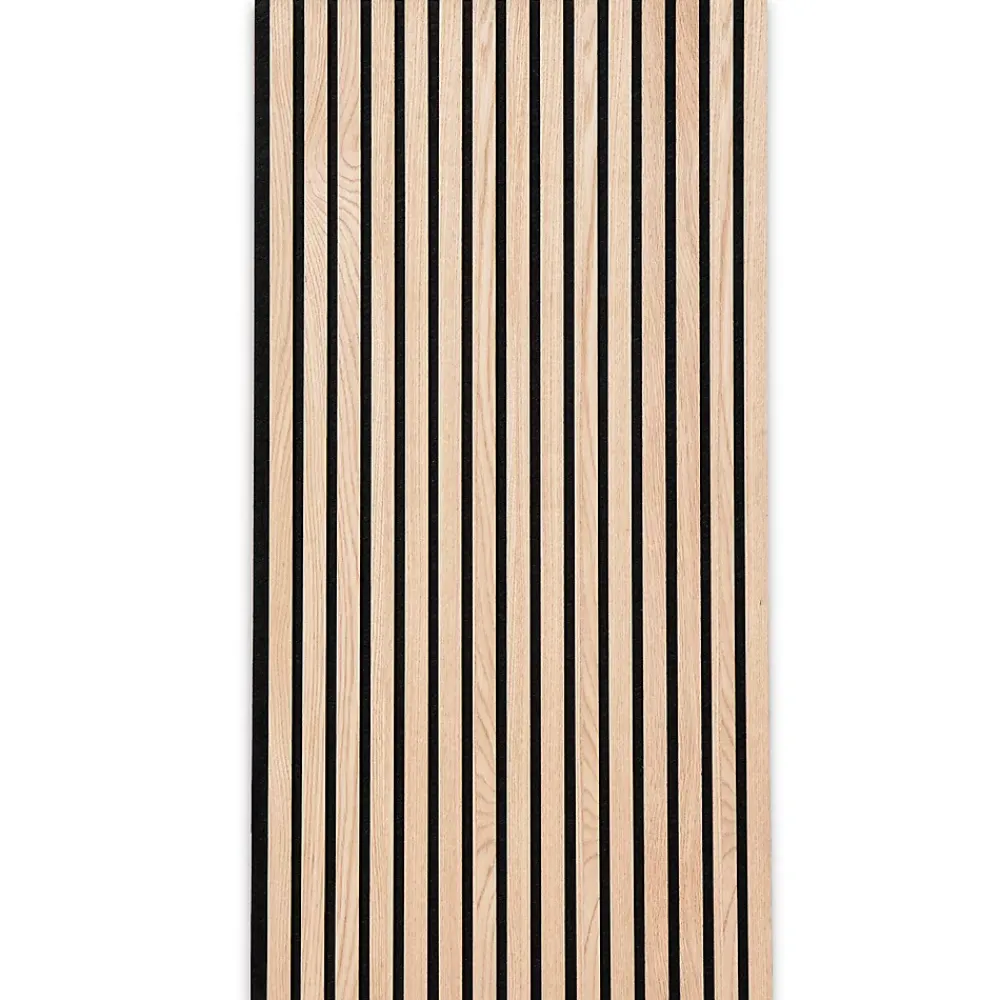 Floordirekt Panneaux acoustiques en aspect bois, 1 Pièce, 118 x 60 cm, White Oak- Panneau Décoratif En Bois