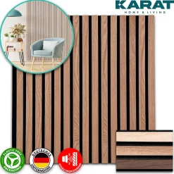 Floordirekt Panneau Décoratif En Bois<Panneaux acoustiques en aspect bois, 1 Pièce, 60 x 60 cm, Red Oak