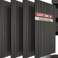 Tectake Panneau Tasseau Bois<Panneaux acoustiques modernes aspect bois en MDF 120 x 60 x 2,1 cm