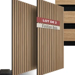 Tectake Panneau Tasseau Bois<Panneaux acoustiques modernes aspect bois en MDF 120 x 60 x 2,1 cm