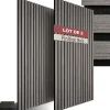 Tectake Panneaux acoustiques modernes aspect bois en MDF 120 x 60 x 2,1 cm- Panneau Tasseau Bois