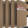 Tectake Panneaux acoustiques modernes aspect bois en MDF 120 x 60 x 2,1 cm- Panneau Tasseau Bois
