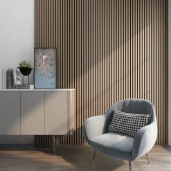 Neu.Holz Panneau Décoratif En Bois<Panneaux acoustiques Vang lot de 2 panneaux effet noyer clair