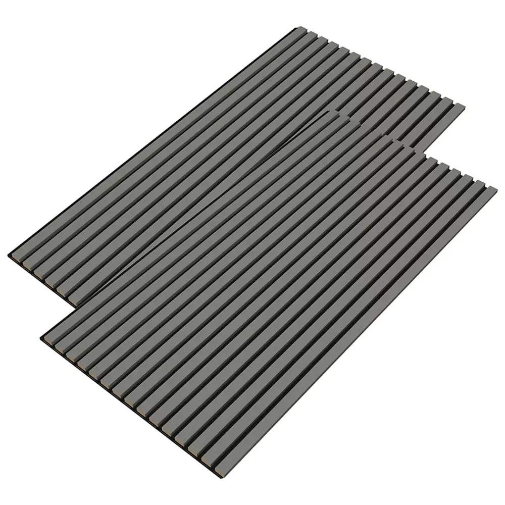 Neu.Holz Panneau Décoratif En Bois<Panneaux acoustiques Vang lot de 2 panneaux effet chêne gris clair