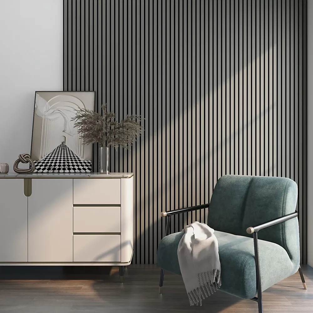 Neu.Holz Panneau Décoratif En Bois<Panneaux acoustiques Vang lot de 2 panneaux effet chêne gris clair