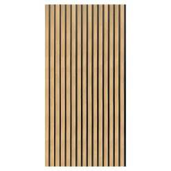 Neu.Holz Panneaux acoustiques Vang lot de 16 panneaux effet chêne- Panneau Décoratif En Bois