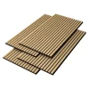 Neu.Holz Panneau Décoratif En Bois<Panneaux acoustiques Vang lot de 4 panneaux effet chêne foncé