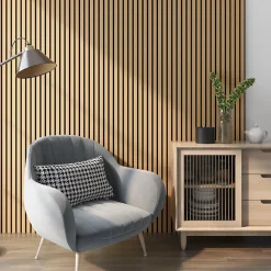 Neu.Holz Panneau Décoratif En Bois<Panneaux acoustiques Vang lot de 12 panneaux effet chêne foncé