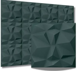 Deccart Panneaux de plafond et panneaux muraux 3D Bursztyn Vert 2 m²/ 8pièces- Panneau Mural Décoratif