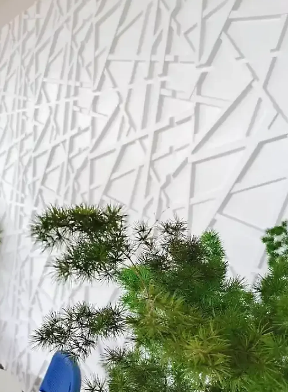 Deccart Panneau Mural Décoratif<Panneaux de plafond et panneaux muraux Decoratif 3D Line Blanc 2m² / 8pièces