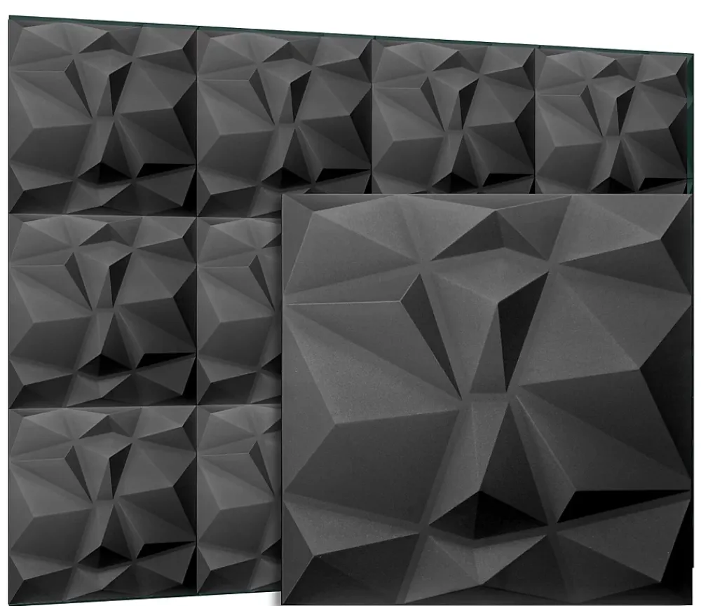 Deccart Panneau Mural Décoratif<Panneaux de plafond et panneaux muraux Decoratif 3D Bursztyn Noir 5m² / 20pièces