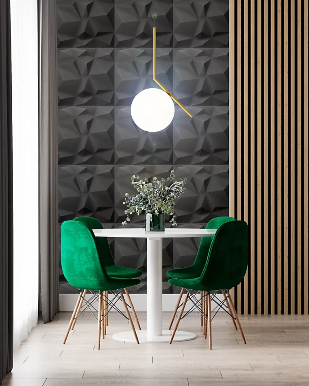 Deccart Panneau Mural Décoratif<Panneaux de plafond et panneaux muraux Decoratif 3D Bursztyn Noir 5m² / 20pièces